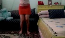 Arabe Horny Teen Dance At Home
